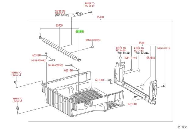 tacoma bed parts diagram
