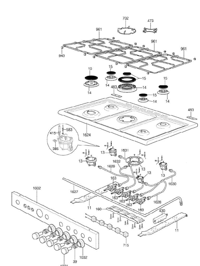 wolf cooktop parts diagram