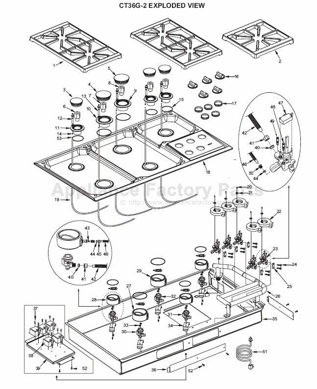 wolf cooktop parts diagram