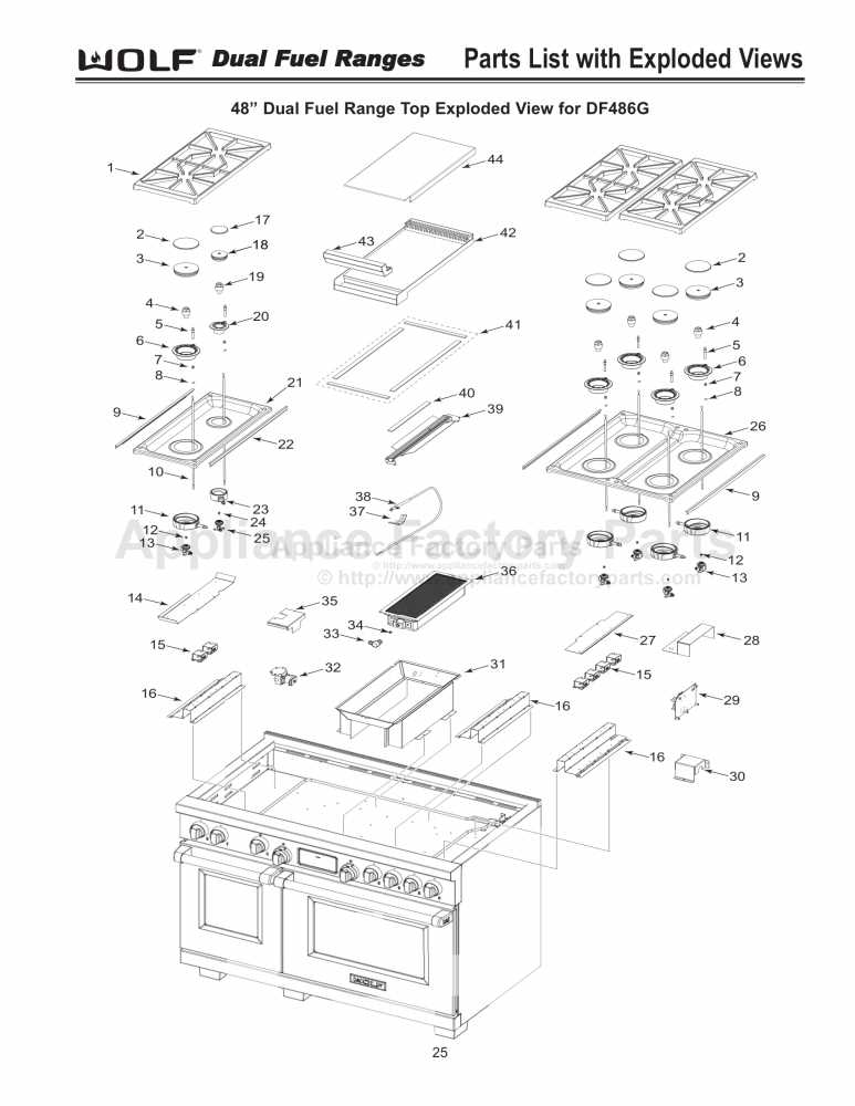 wolf grill parts diagram