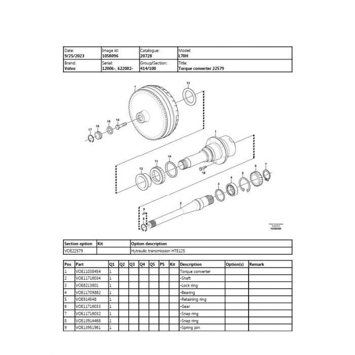 volvo parts diagram