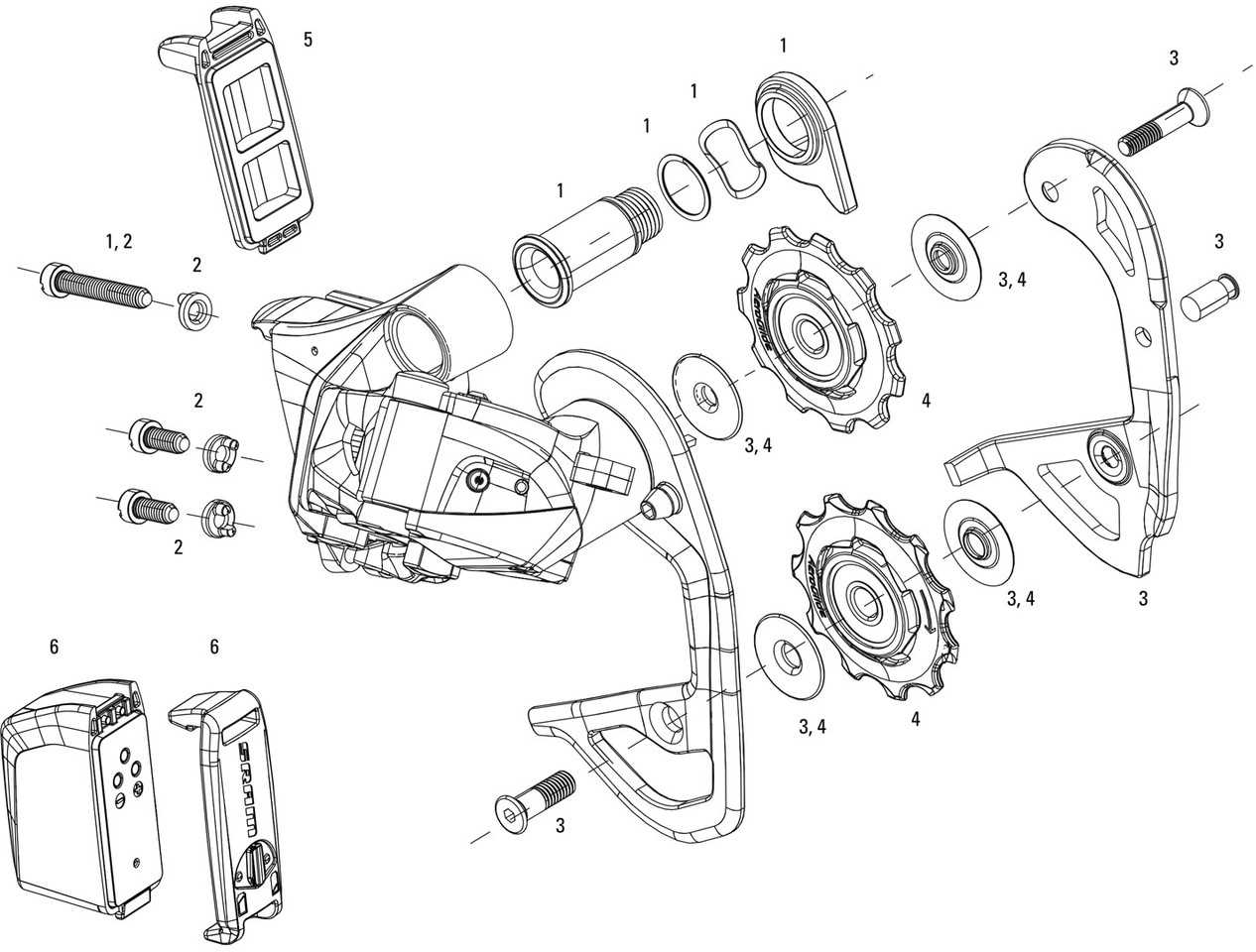 rear derailleur parts diagram