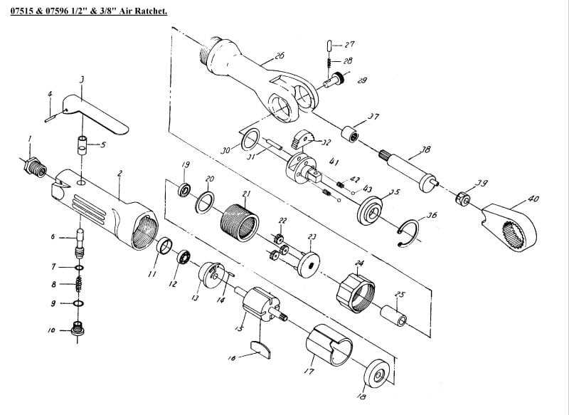 ratchet parts diagram