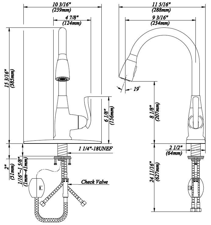 peerless kitchen faucet parts diagram