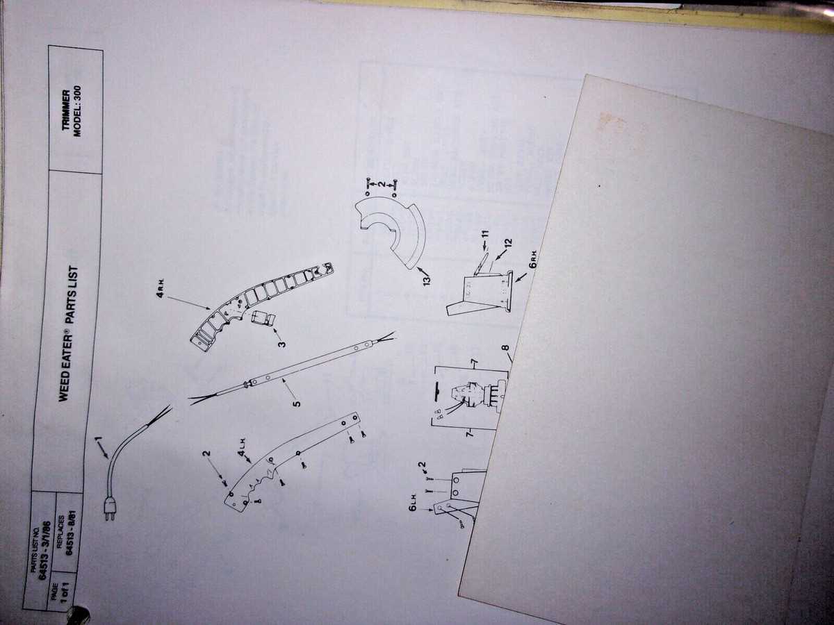 weed eater featherlite parts diagram