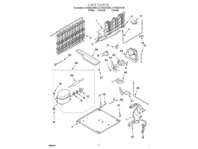 roper refrigerator parts diagram
