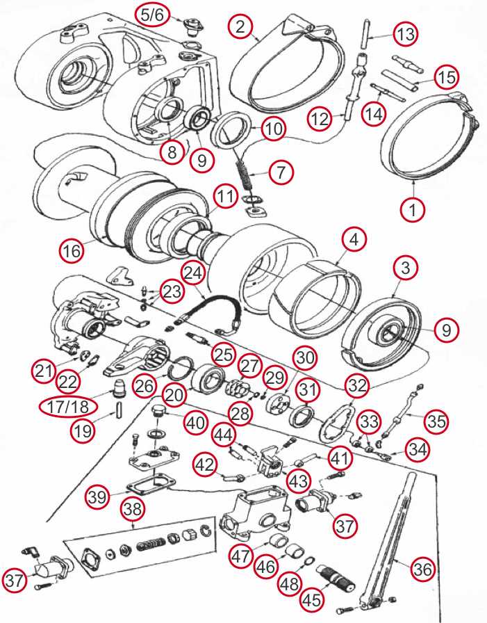 winch parts diagram