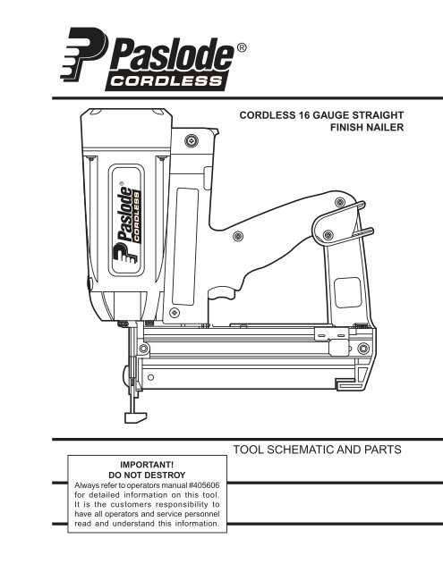 paslode parts diagram