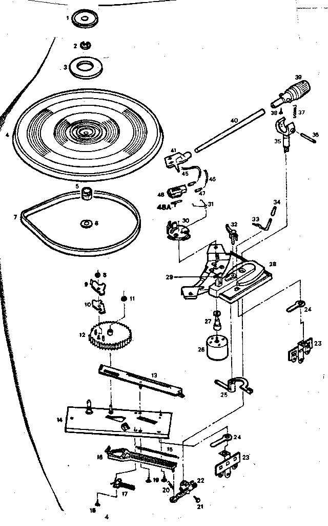 technics turntable parts diagram