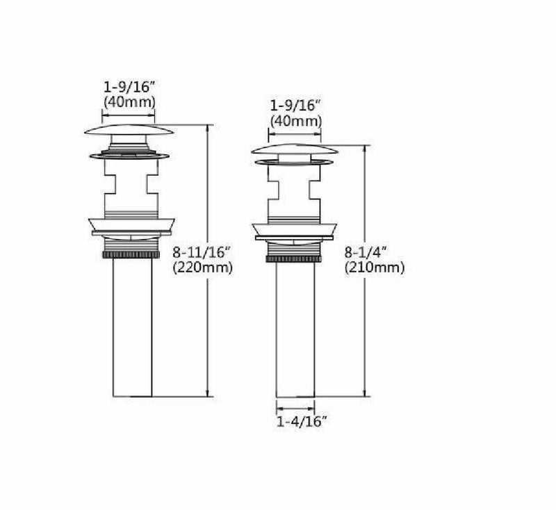 sink stopper parts diagram
