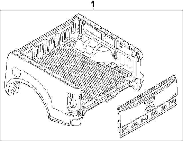 truck bed parts diagram