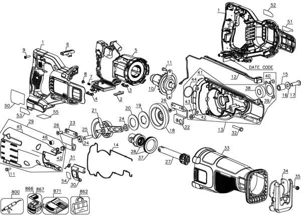 ridgid reciprocating saw parts diagram