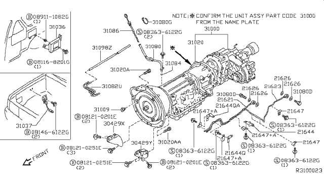 xterra parts diagram