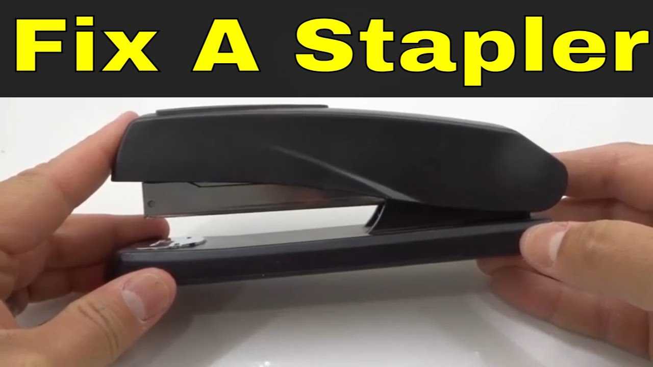 simple stapler parts diagram