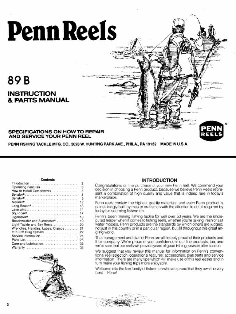 penn fishing reel parts diagram