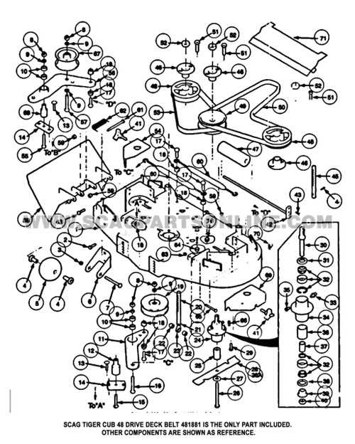 scag tiger cub 48 parts diagram