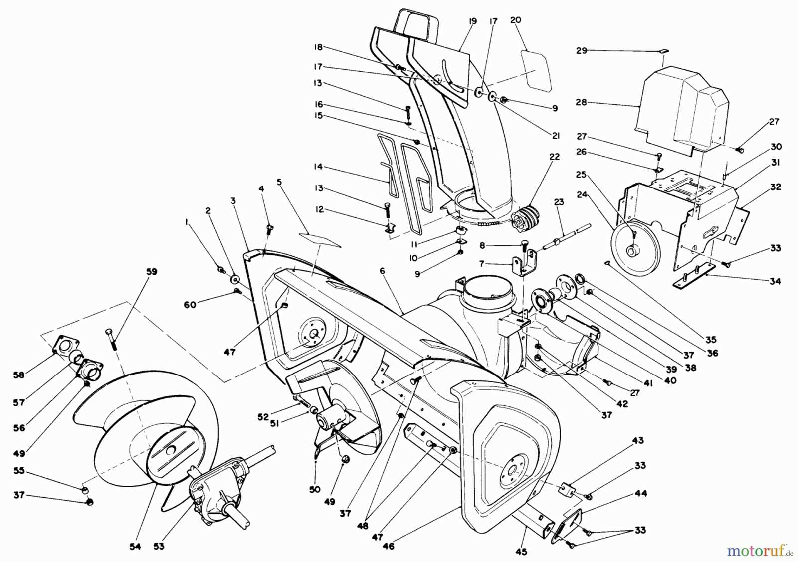 toro 724 snowblower parts diagram