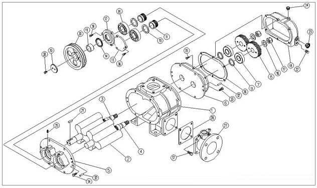 roots blower parts diagram