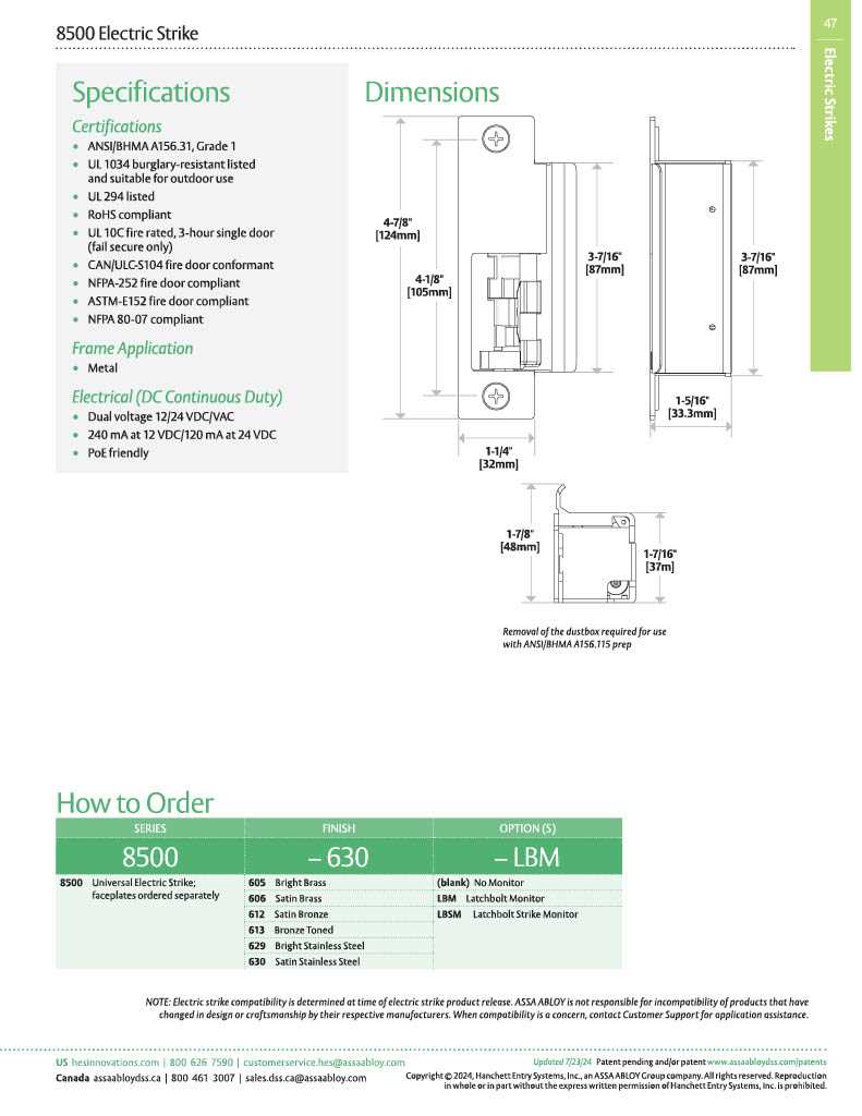 yale 8700 mortise lock parts diagram