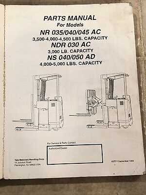 yale forklift parts diagram