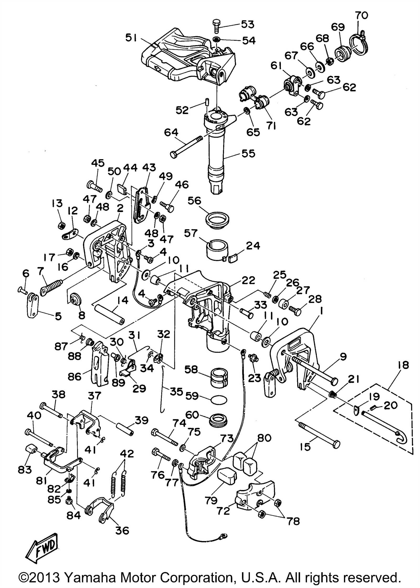 yamaha 15 hp parts diagram