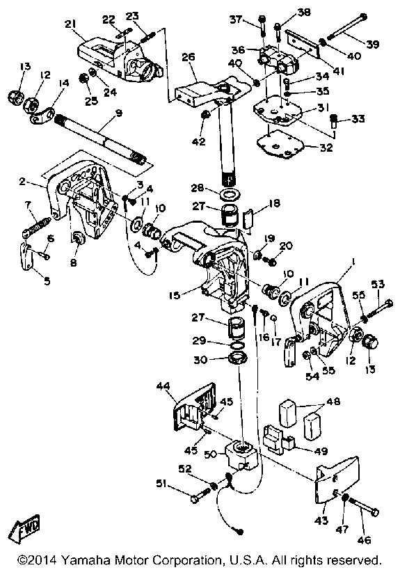 yamaha 25 hp outboard parts diagram