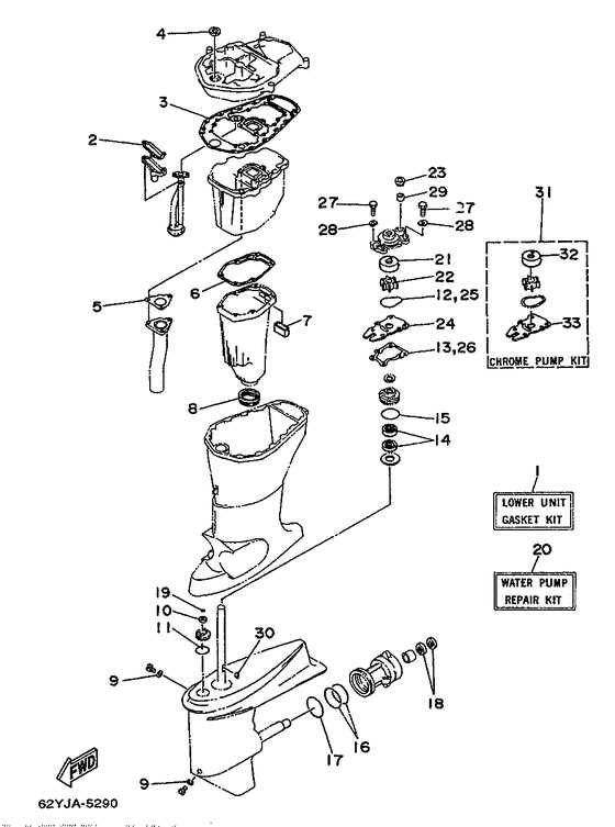 yamaha 50 hp outboard parts diagram