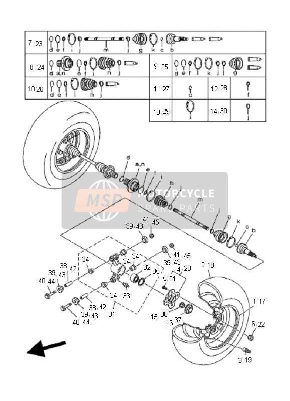 yamaha atv parts diagram