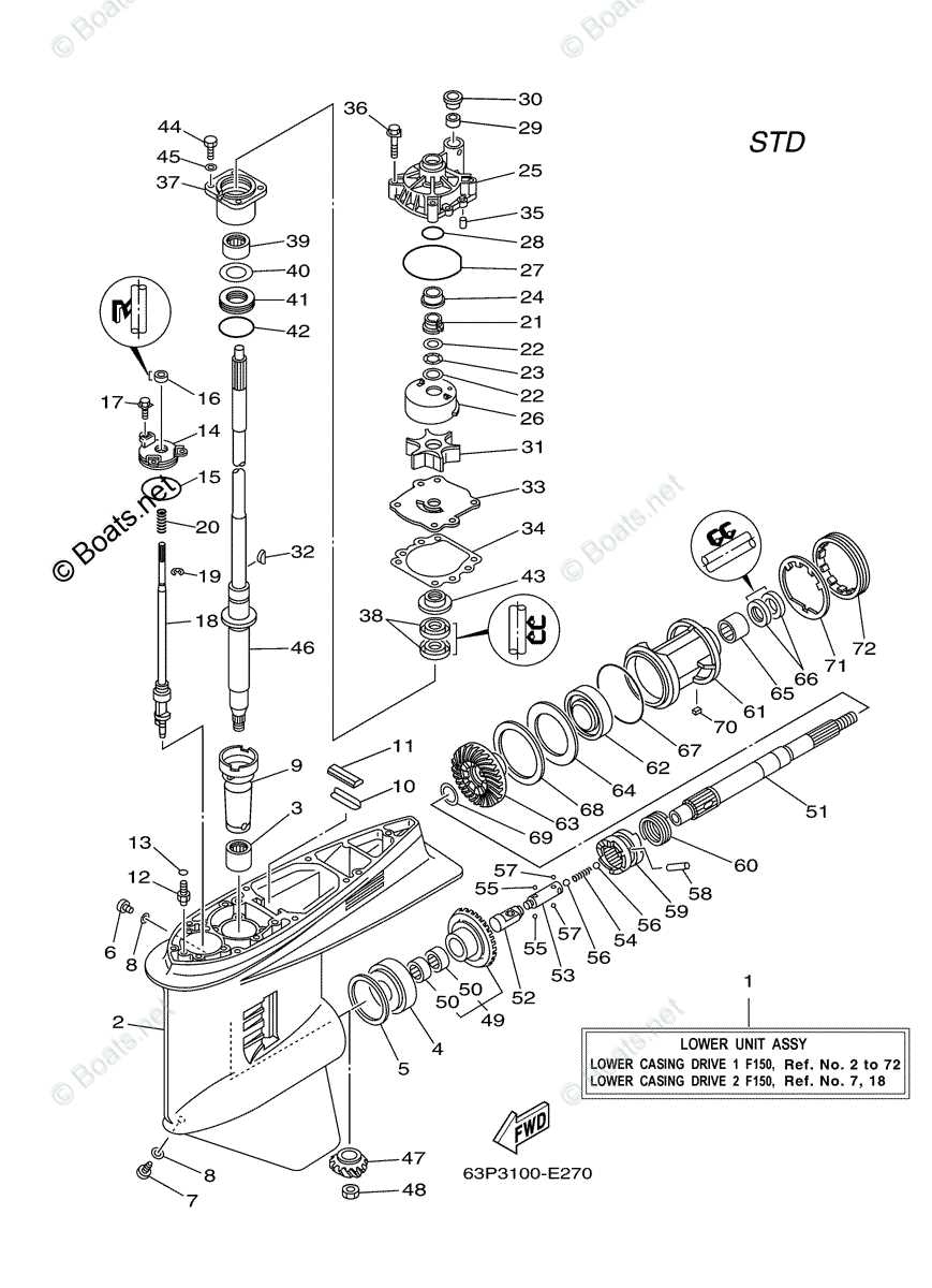 yamaha f150 parts diagram