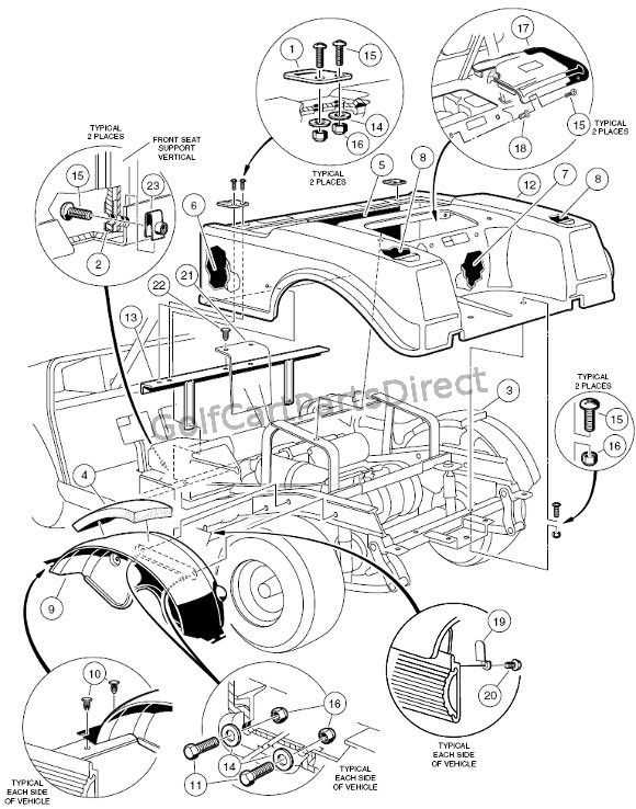 yamaha golf cart engine parts diagram