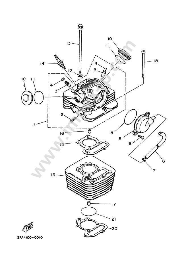 yamaha grizzly 125 parts diagram