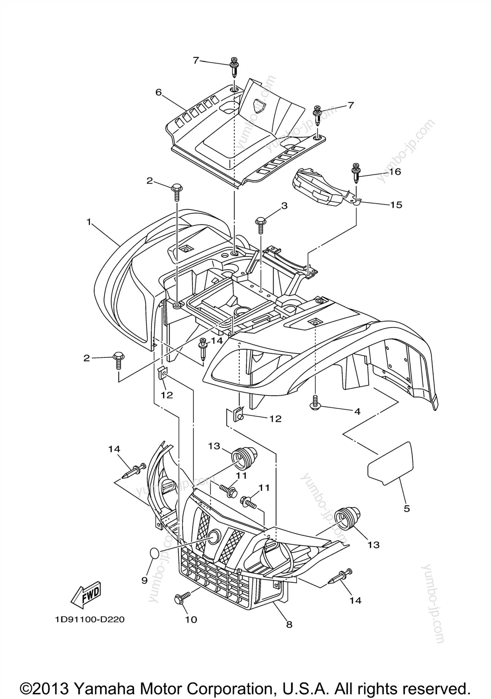 yamaha kodiak parts diagram