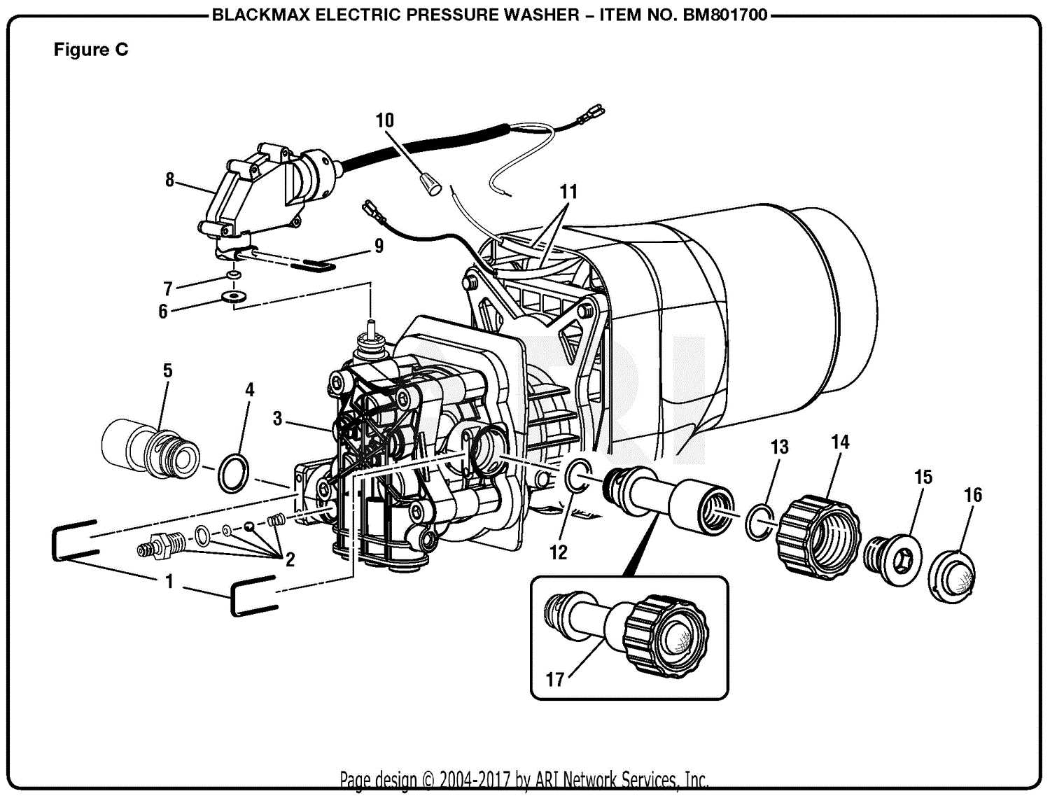 yamaha ma190 pressure washer parts diagram