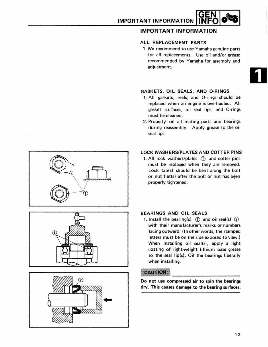 yamaha moto 4 parts diagram