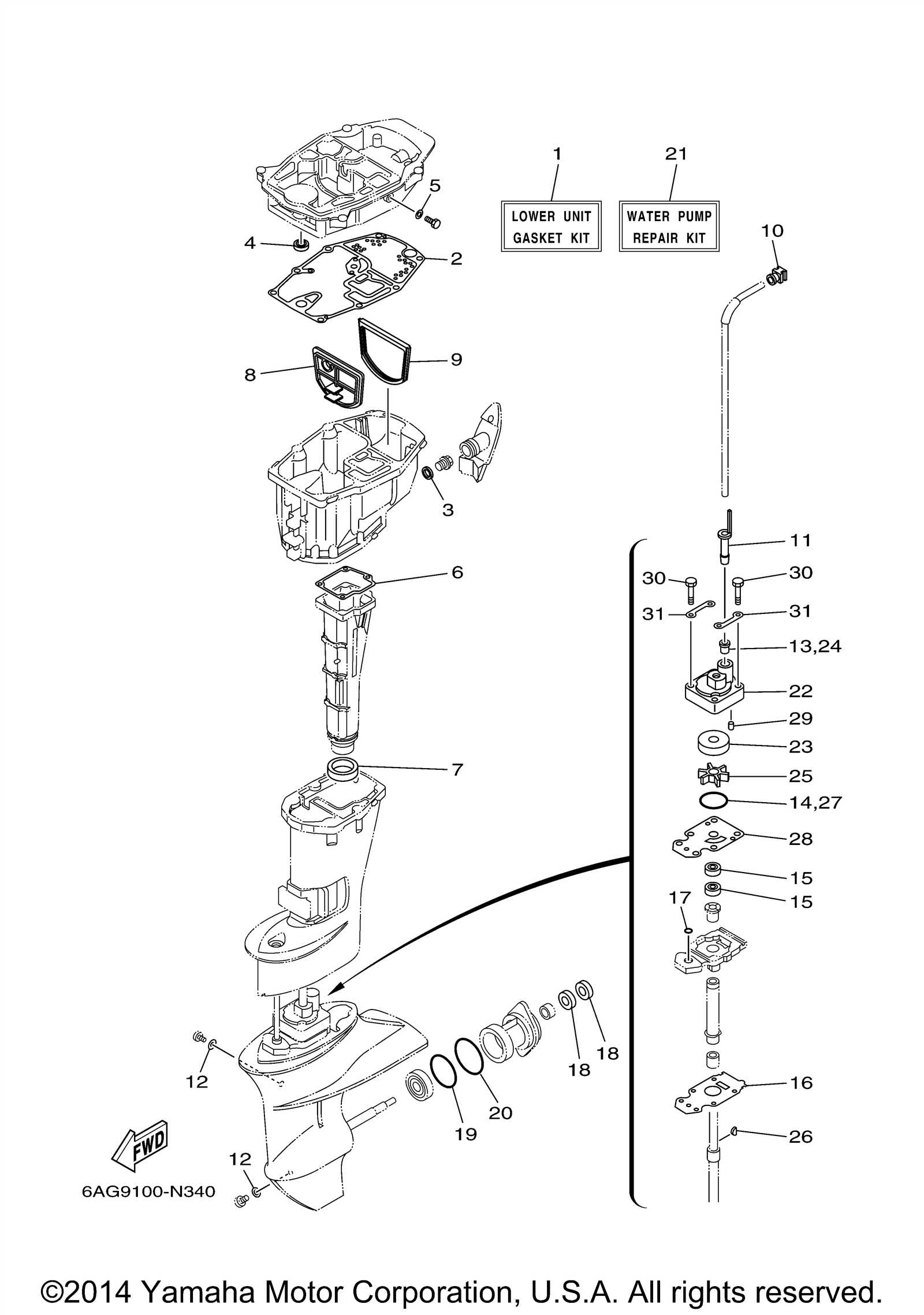 yamaha parts diagram