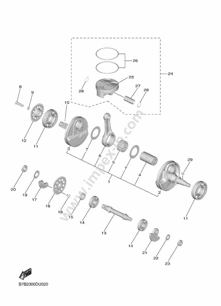 yamaha yz250f parts diagram