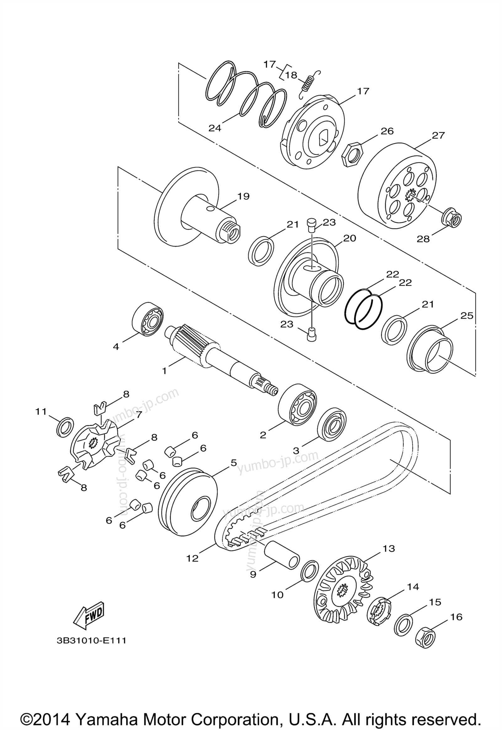 yamaha zuma 50 parts diagram