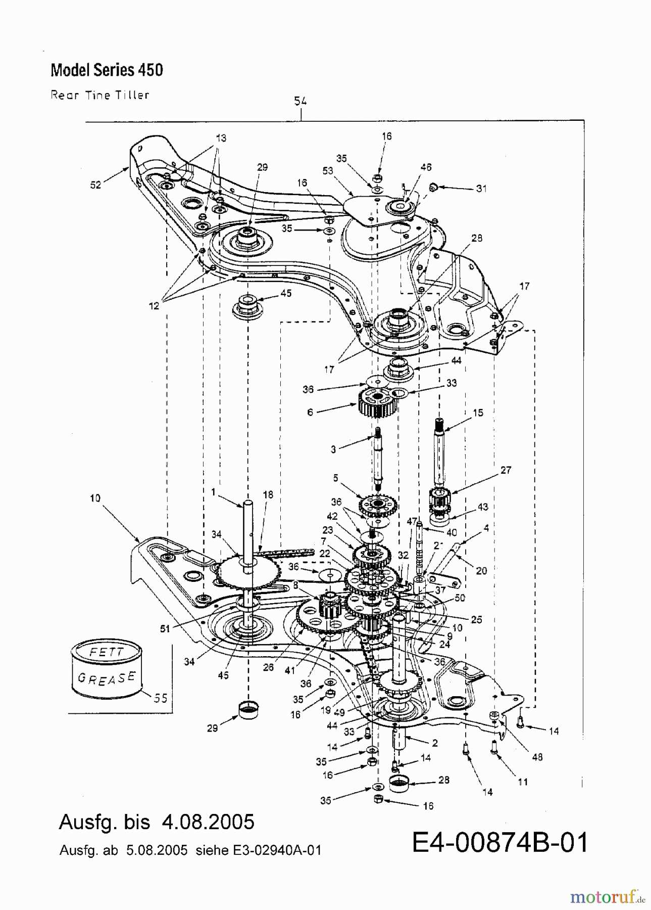 yard machine tiller parts diagram