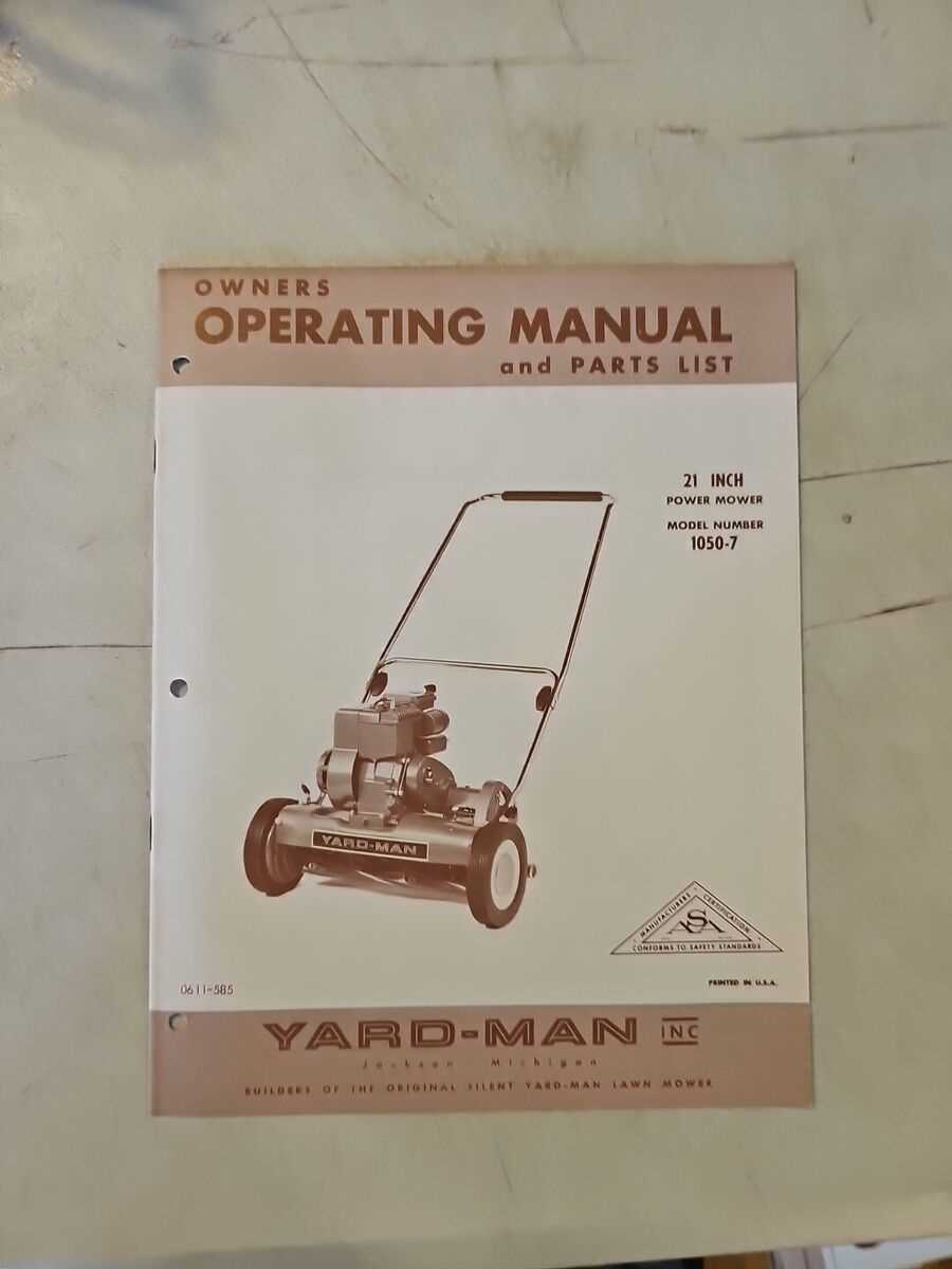 yardman lawn mower parts diagram