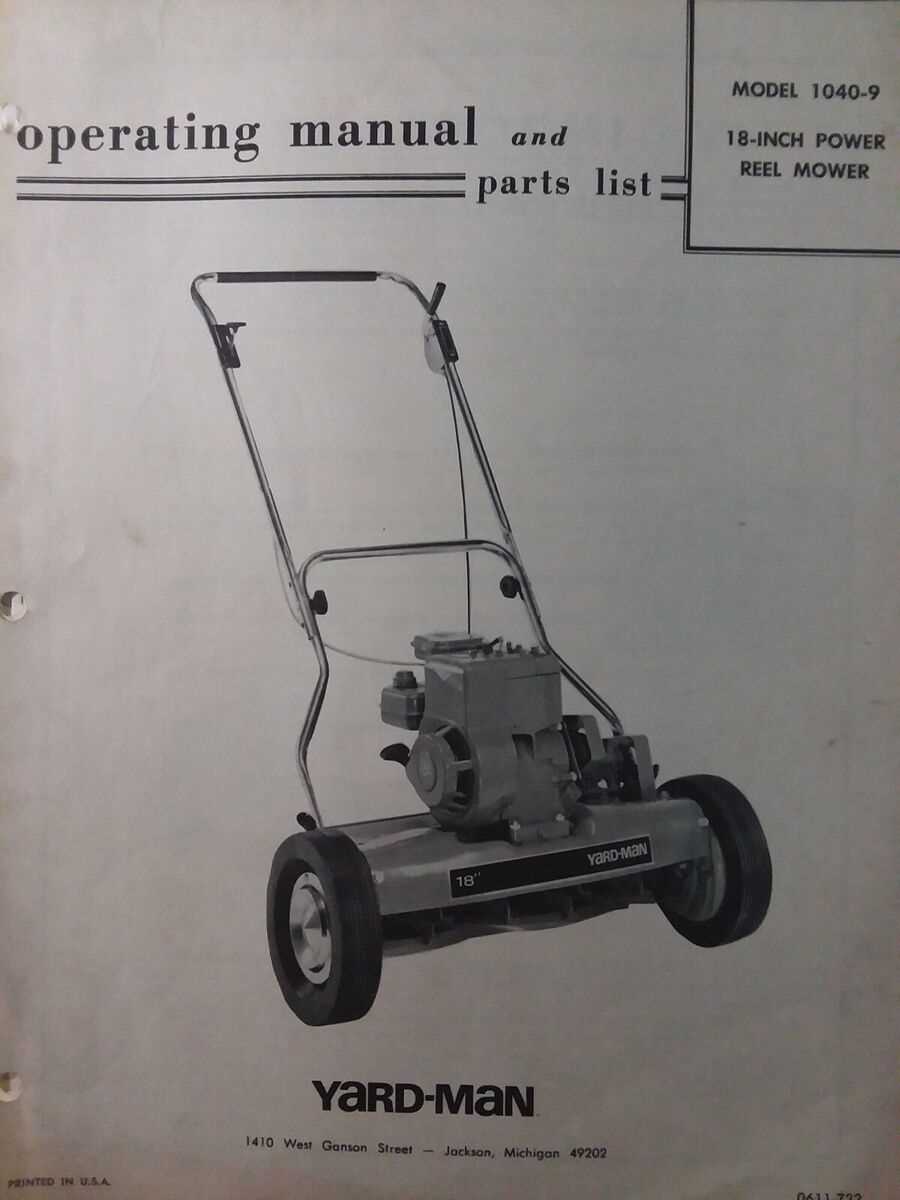 yardman lawn mower parts diagram