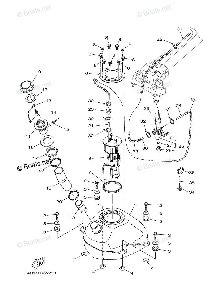 yamaha jet ski parts diagram