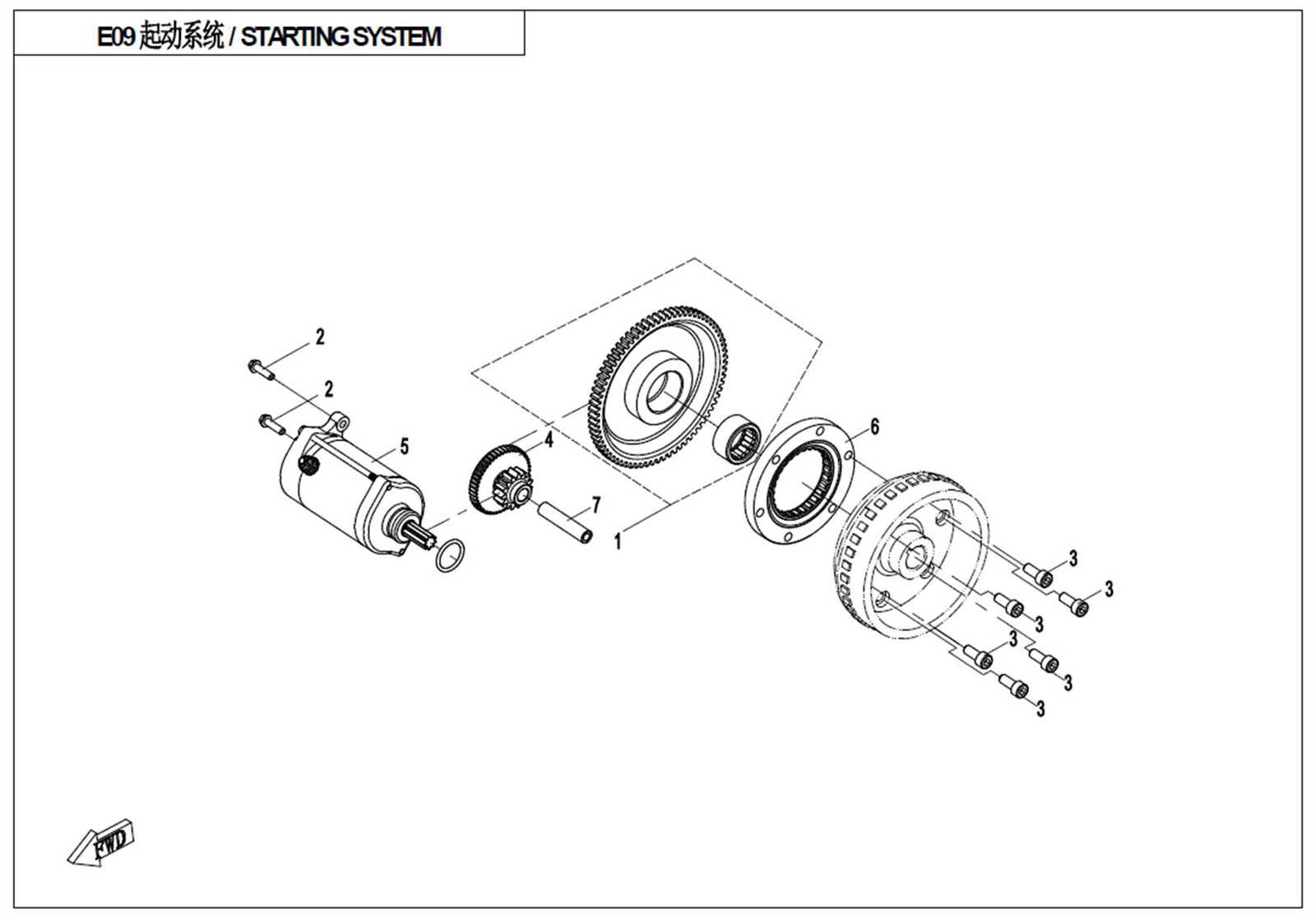 starter diagram parts