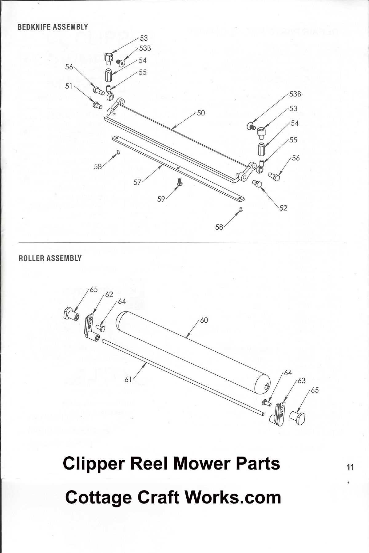 scotts reel mower parts diagram