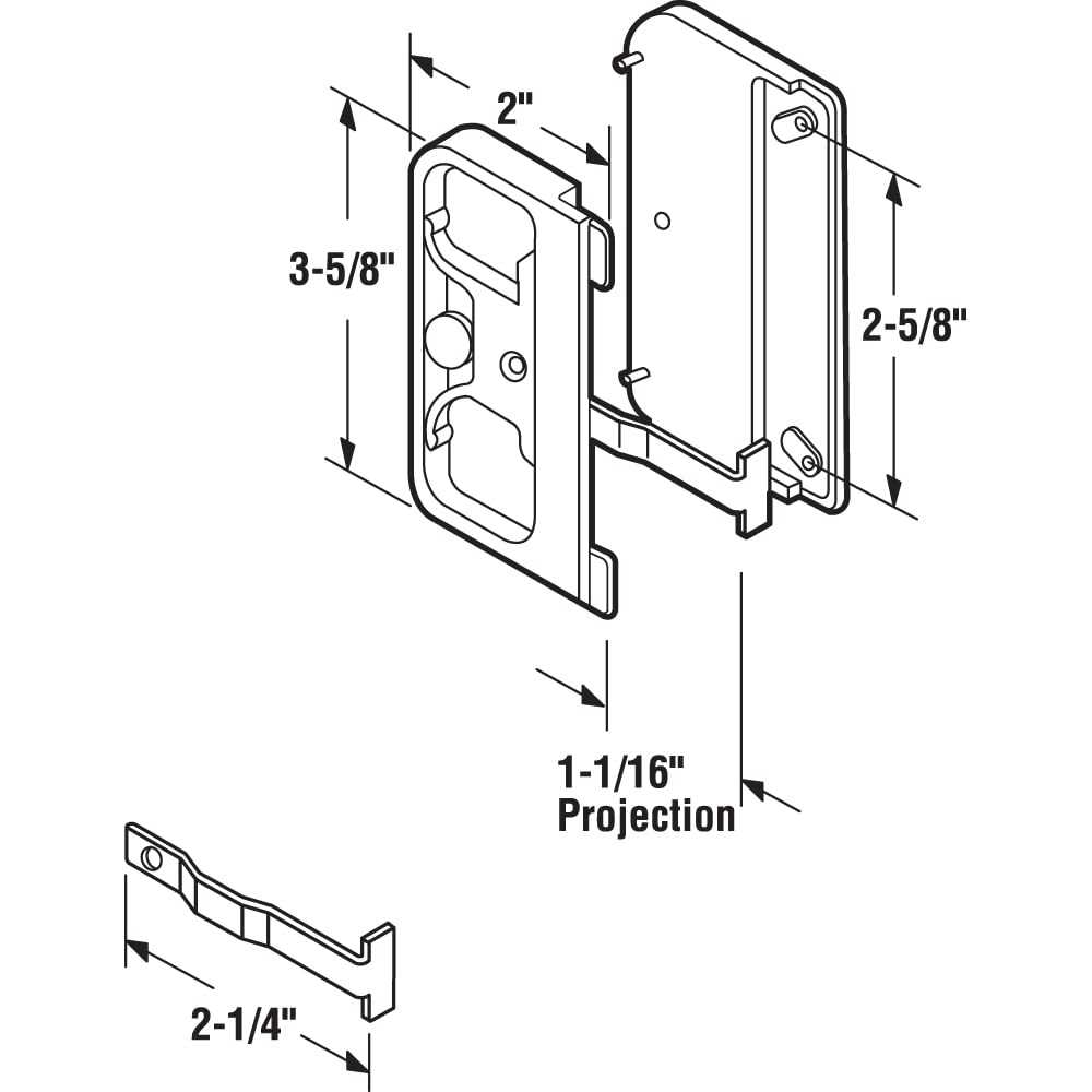 sliding screen door parts diagram