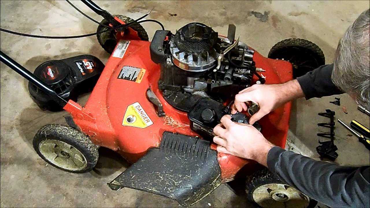 push mower murray lawn mower parts diagram