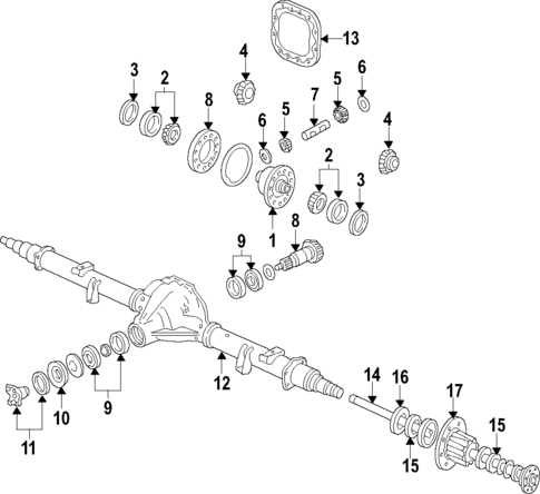 2011 ford f250 front axle parts diagram