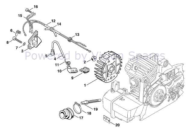 stihl ms390 chainsaw parts diagram