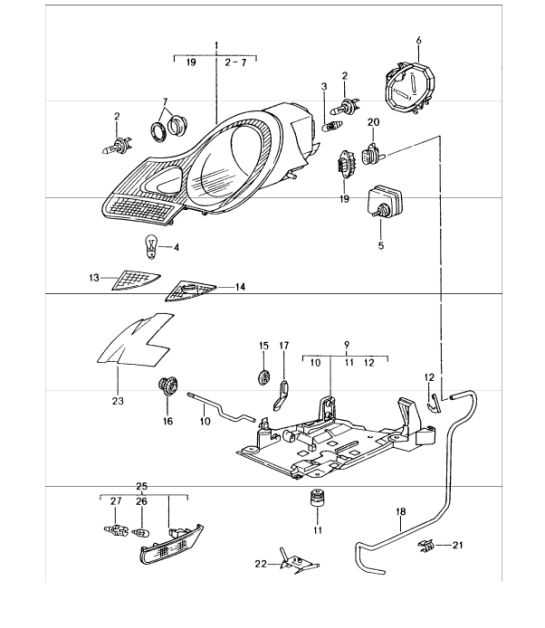 porsche 996 parts diagram