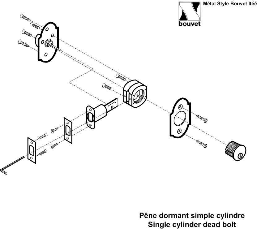 schlage deadbolt parts diagram