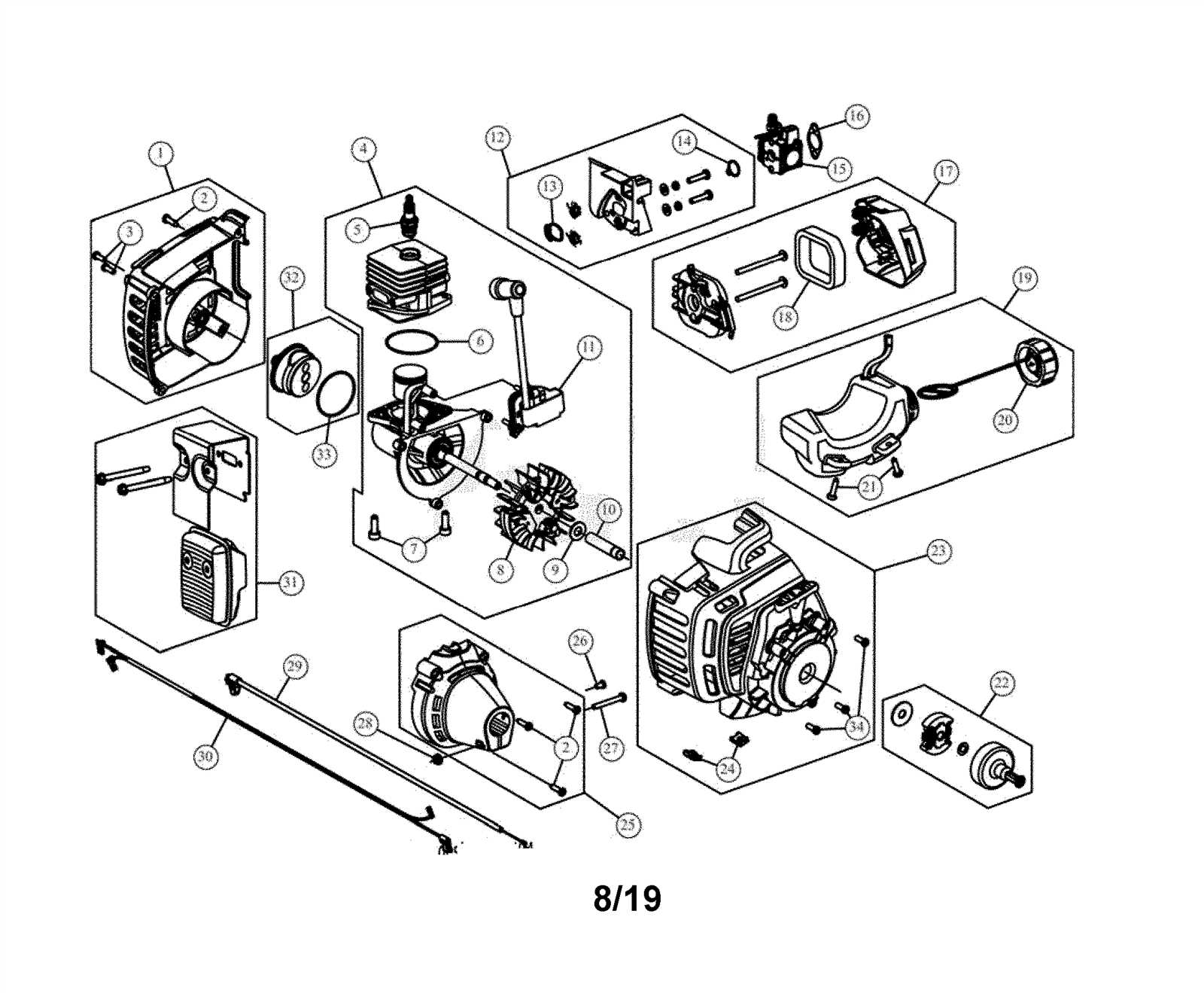 weedeater parts diagram